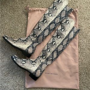 Stuart Weitzman 5050 Snake skin boots